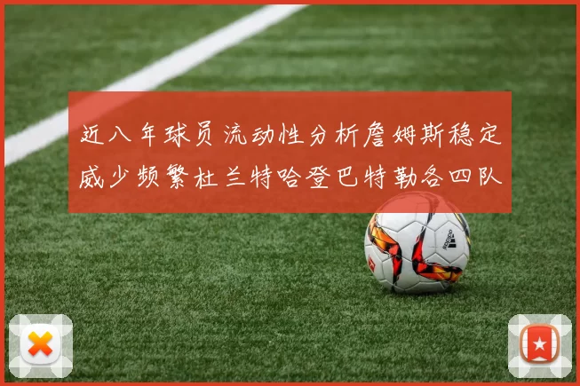 近八年球员流动性分析詹姆斯稳定威少频繁杜兰特哈登巴特勒各四队